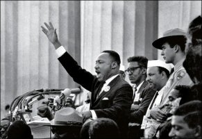 Martin Luther King gesturing