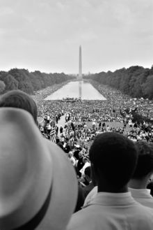 The March on Washington draws 200,000 people