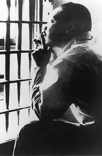 MLK in the Birmingham jail, April 1963