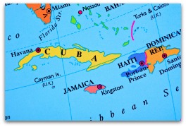 Map of Cuba